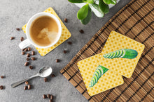 Load image into Gallery viewer, Cucumber on Basketweave Foam Coaster  BB7199FC