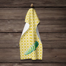 Load image into Gallery viewer, Cucumber on Basketweave Kitchen Towel – Artistic Dish Towel for Everyday Use BB7199KTWL