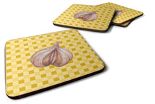 Load image into Gallery viewer, Garlic on Basketweave Foam Coaster  BB7202FC