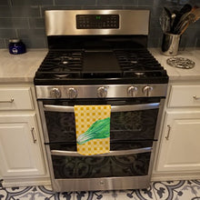 Load image into Gallery viewer, Mustard on Basketweave Kitchen Towel – Artistic Dish Towel for Everyday Use BB7204KTWL