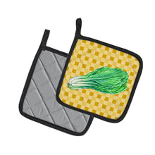 Load image into Gallery viewer, Mustard on Basketweave Pot Holders - Set of 2 - Heat-Resistant Kitchen Essentials BB7204PTHD