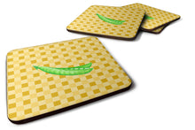 Load image into Gallery viewer, Peas on Basketweave Foam Coaster  BB7207FC