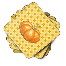 Load image into Gallery viewer, Pumpkin on Basketweave Foam Coaster  BB7209FC