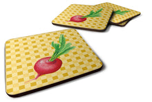Load image into Gallery viewer, Radish on Basketweave Foam Coaster  BB7210FC