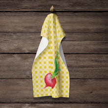 Load image into Gallery viewer, Radish on Basketweave Kitchen Towel – Artistic Dish Towel for Everyday Use BB7210KTWL