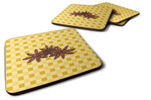 Load image into Gallery viewer, Star Anise on Basketweave Foam Coaster  BB7213FC
