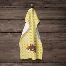 Load image into Gallery viewer, Star Anise on Basketweave Kitchen Towel – Artistic Dish Towel for Everyday Use BB7213KTWL