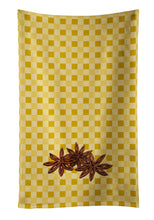 Load image into Gallery viewer, Star Anise on Basketweave Kitchen Towel – Artistic Dish Towel for Everyday Use BB7213KTWL