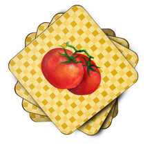 Load image into Gallery viewer, Tomato on Basketweave Foam Coaster  BB7215FC
