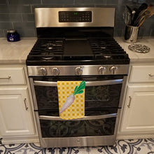 Load image into Gallery viewer, White Radish on Basketweave Kitchen Towel – Artistic Dish Towel for Everyday Use BB7216KTWL