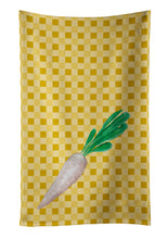 Load image into Gallery viewer, White Radish on Basketweave Kitchen Towel – Artistic Dish Towel for Everyday Use BB7216KTWL