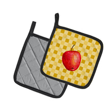 Load image into Gallery viewer, Whole Apple on Basketweave Pot Holders - Set of 2 - Heat-Resistant Kitchen Essentials BB7217PTHD