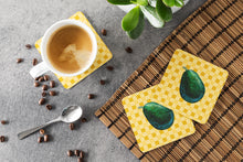 Load image into Gallery viewer, Whole Avacado on Basketweave Foam Coaster  BB7220FC