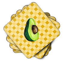 Load image into Gallery viewer, Sliced Avacado on Basketweave Foam Coaster  BB7221FC
