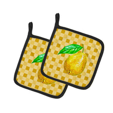Load image into Gallery viewer, Guava on Basketweave Pot Holders - Set of 2 - Heat-Resistant Kitchen Essentials BB7230PTHD
