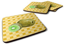 Load image into Gallery viewer, Kiwi on Basketweave Foam Coaster  BB7231FC
