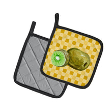 Load image into Gallery viewer, Kiwi on Basketweave Pot Holders - Set of 2 - Heat-Resistant Kitchen Essentials BB7231PTHD