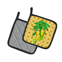 Load image into Gallery viewer, Mangos on Branch on Basketweave Pot Holders - Set of 2 - Heat-Resistant Kitchen Essentials BB7232PTHD