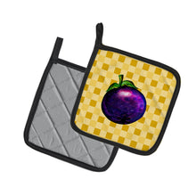 Load image into Gallery viewer, Mangosteen on Basketweave Pot Holders - Set of 2 - Heat-Resistant Kitchen Essentials BB7236PTHD
