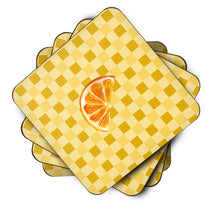 Load image into Gallery viewer, Sliced Oranges on Basketweave Foam Coaster  BB7240FC