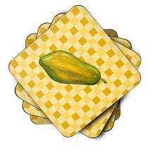 Load image into Gallery viewer, Whole Papaya on Basketweave Foam Coaster  BB7241FC