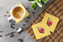 Load image into Gallery viewer, Sliced Pomegranate on Basketweave Foam Coaster  BB7250FC