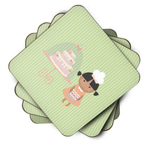 Load image into Gallery viewer, Cake Baker African American Green Foam Coaster  BB7259FC