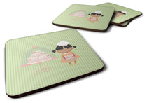 Load image into Gallery viewer, Cake Baker African American Green Foam Coaster  BB7259FC