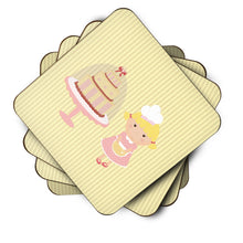 Load image into Gallery viewer, Cake Baker Blonde Yellow Foam Coaster  BB7261FC