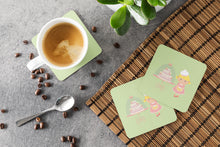 Load image into Gallery viewer, Cake Baker Blonde Green Foam Coaster  BB7262FC