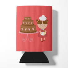 Load image into Gallery viewer, Valentine's Cake Baker Brunette Can or Bottle Hugger BB7263CC