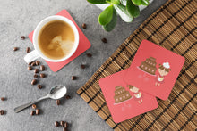 Load image into Gallery viewer, Valentine's Cake Baker Brunette Foam Coaster  BB7263FC