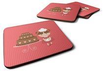 Load image into Gallery viewer, Valentine's Cake Baker Brunette Foam Coaster  BB7263FC