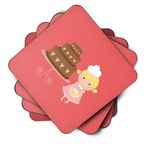 Load image into Gallery viewer, Valentine's Cake Baker Blonde Foam Coaster  BB7265FC