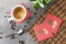 Load image into Gallery viewer, Valentine's Cake Baker Blonde Foam Coaster  BB7265FC