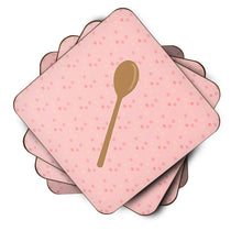 Load image into Gallery viewer, Wooden Spoon Pink Foam Coaster  BB7270FC