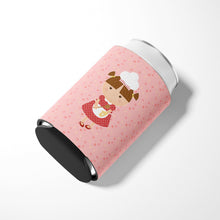 Load image into Gallery viewer, Baker Brunette on Pink Can or Bottle Hugger BB7277CC