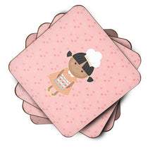 Load image into Gallery viewer, Baker African American on Pink Foam Coaster  BB7278FC