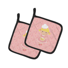 Load image into Gallery viewer, Baker Blonde on Pink Pot Holders - Set of 2 - Heat-Resistant Kitchen Essentials BB7279PTHD