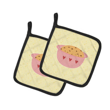 Load image into Gallery viewer, Cookie Dough on Yellow Pot Holders - Set of 2 - Heat-Resistant Kitchen Essentials BB7281PTHD