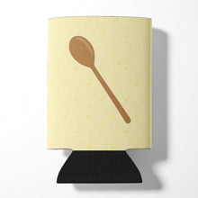 Load image into Gallery viewer, Wooden Spoon on Yellow Can or Bottle Hugger BB7285CC