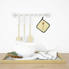 Load image into Gallery viewer, Wooden Spoon on Yellow Pot Holders - Set of 2 - Heat-Resistant Kitchen Essentials BB7285PTHD