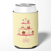 Load image into Gallery viewer, 3 Tier Cupcakes on Yellow Can or Bottle Hugger BB7289CC