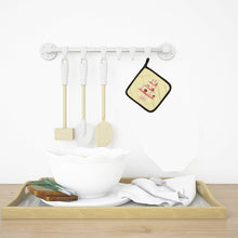 Load image into Gallery viewer, 3 Tier Cupcakes on Yellow Pot Holders - Set of 2 - Heat-Resistant Kitchen Essentials BB7289PTHD