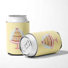 Load image into Gallery viewer, 3 Tier Cake on Yellow Can or Bottle Hugger BB7290CC