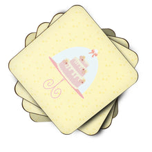 Load image into Gallery viewer, 3 Tier Cake on Yellow Foam Coaster  BB7291FC