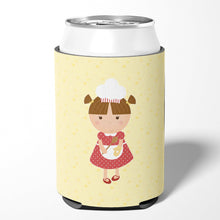 Load image into Gallery viewer, Brunette Baker on Yellow Can or Bottle Hugger BB7292CC