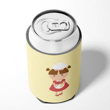 Load image into Gallery viewer, Brunette Baker on Yellow Can or Bottle Hugger BB7292CC