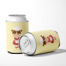 Load image into Gallery viewer, Brunette Baker on Yellow Can or Bottle Hugger BB7292CC