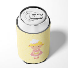 Load image into Gallery viewer, Blonde Baker on Yellow Can or Bottle Hugger BB7294CC